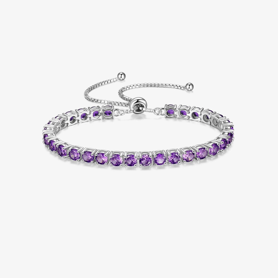 Alzheimer dementia awareness Purple Tennis Bracelet