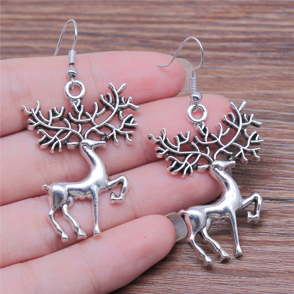 Retro Simple Reindeer Earrings