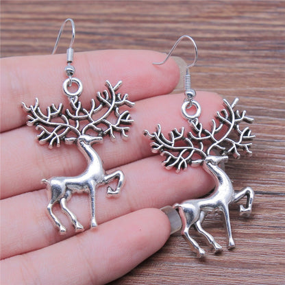 Retro Simple Reindeer Earrings