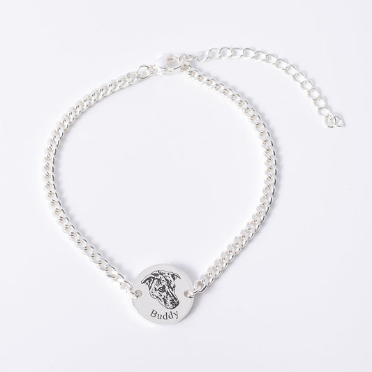Custom Pet Face Portrait Bracelet