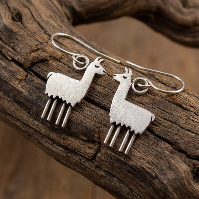 Vintage Llama Earrings