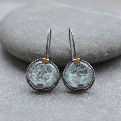 Vintage Ocean Crystal Earrings