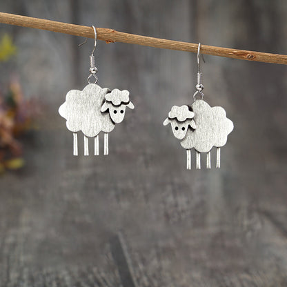 Vintage Sheep Earrings