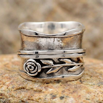 Vintage Silver Flower Ring