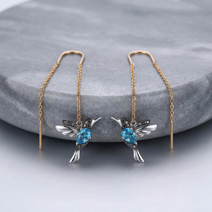 Mixed Zirconium Bird Earrings