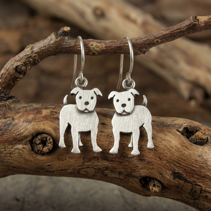 Tiny Pit Bull Earrings