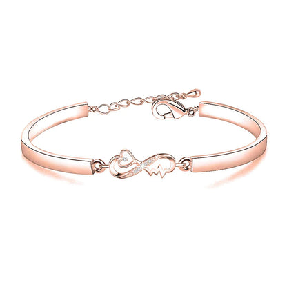 For Granddaughter/Daughter - Unbreakable connections are forged with love Infinity Heartbeat Bracelet