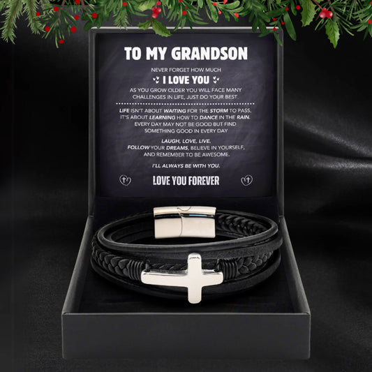 Grandson's Eternal Guardian Faith Bracelet