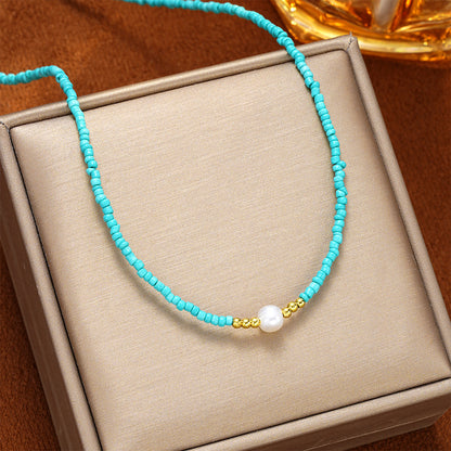 To My Beautiful Granddaughter - I am so proud of you freshwater pearl necklace