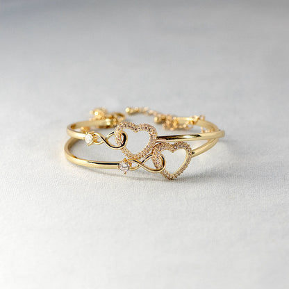 To my Daughter No matter how far you go, you'll always have my heart - Infinite Heart Bracelet