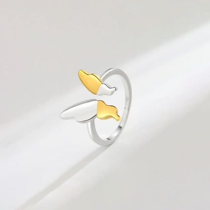 For Memorial-Butterfly open ring