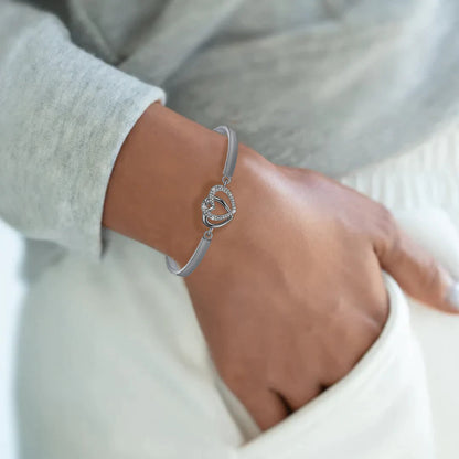 For Daughter-in-law - You are also my daughter-in-heart Double Hearts Bracelet
