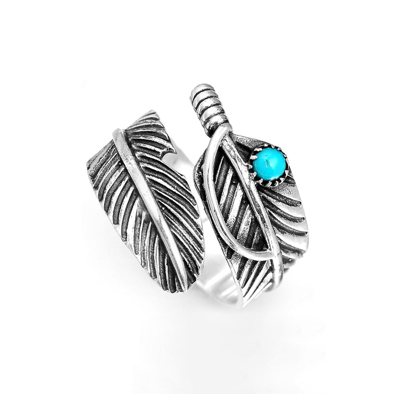For Memorial- Your Guardian Angel Watching and Protecting Feather Ring