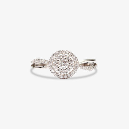 A self-reminder -Round Diamond Infinity Ring