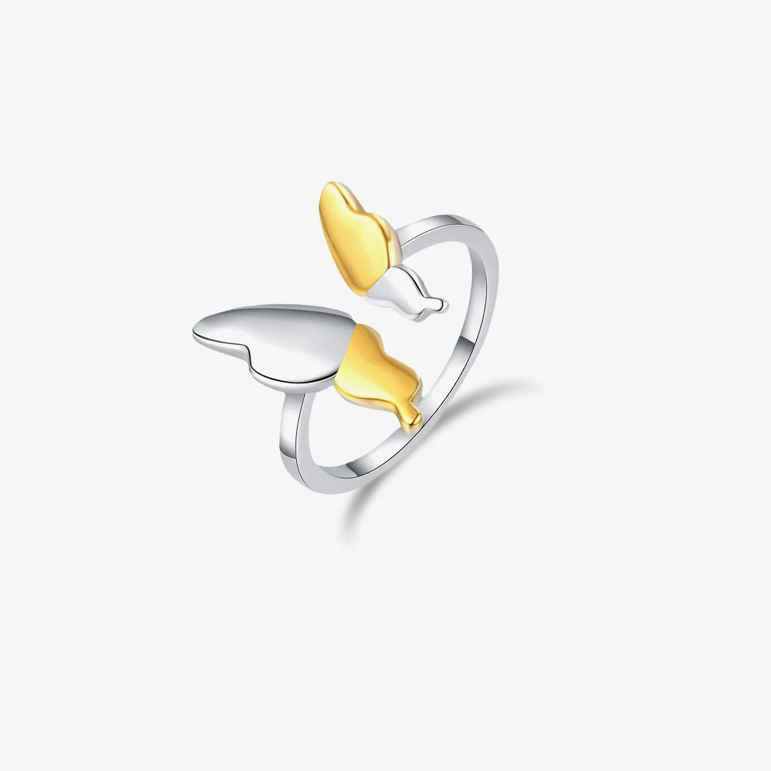 For Memorial-Butterfly open ring