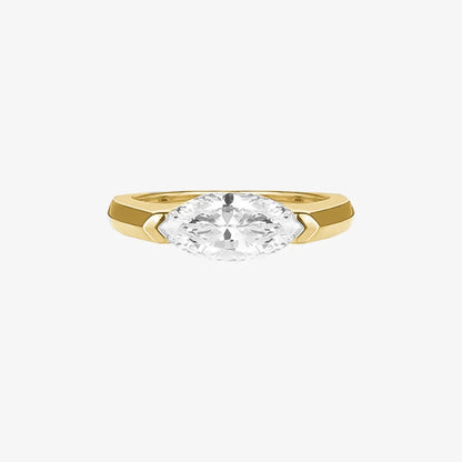 A self-reminder You are still enough Oval Inlaid Diamond Ring