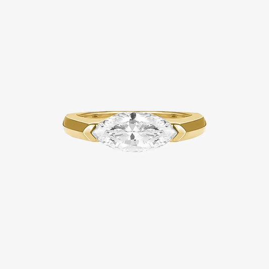 A self-reminder You are still enough Oval Inlaid Diamond Ring