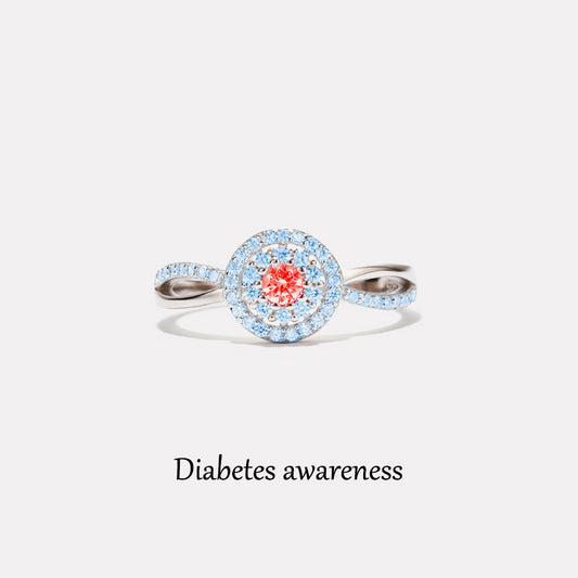 Fight Diabetes Together Circle Ring
