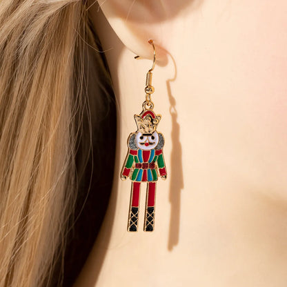 Vintage Drip Oil Nutcracker Soldier Ear Nails