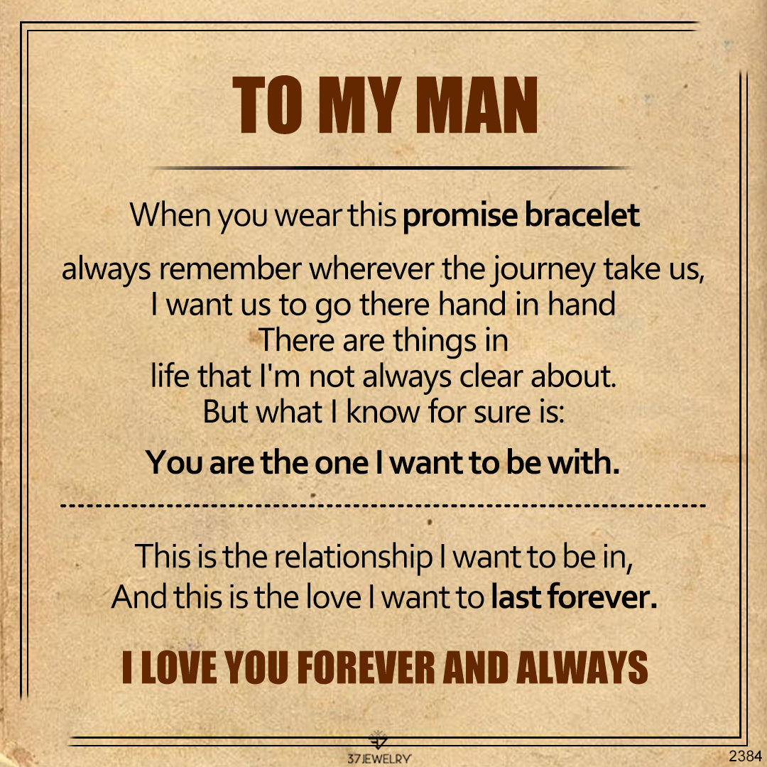 To My Man - Promise Bracelet Gift Set