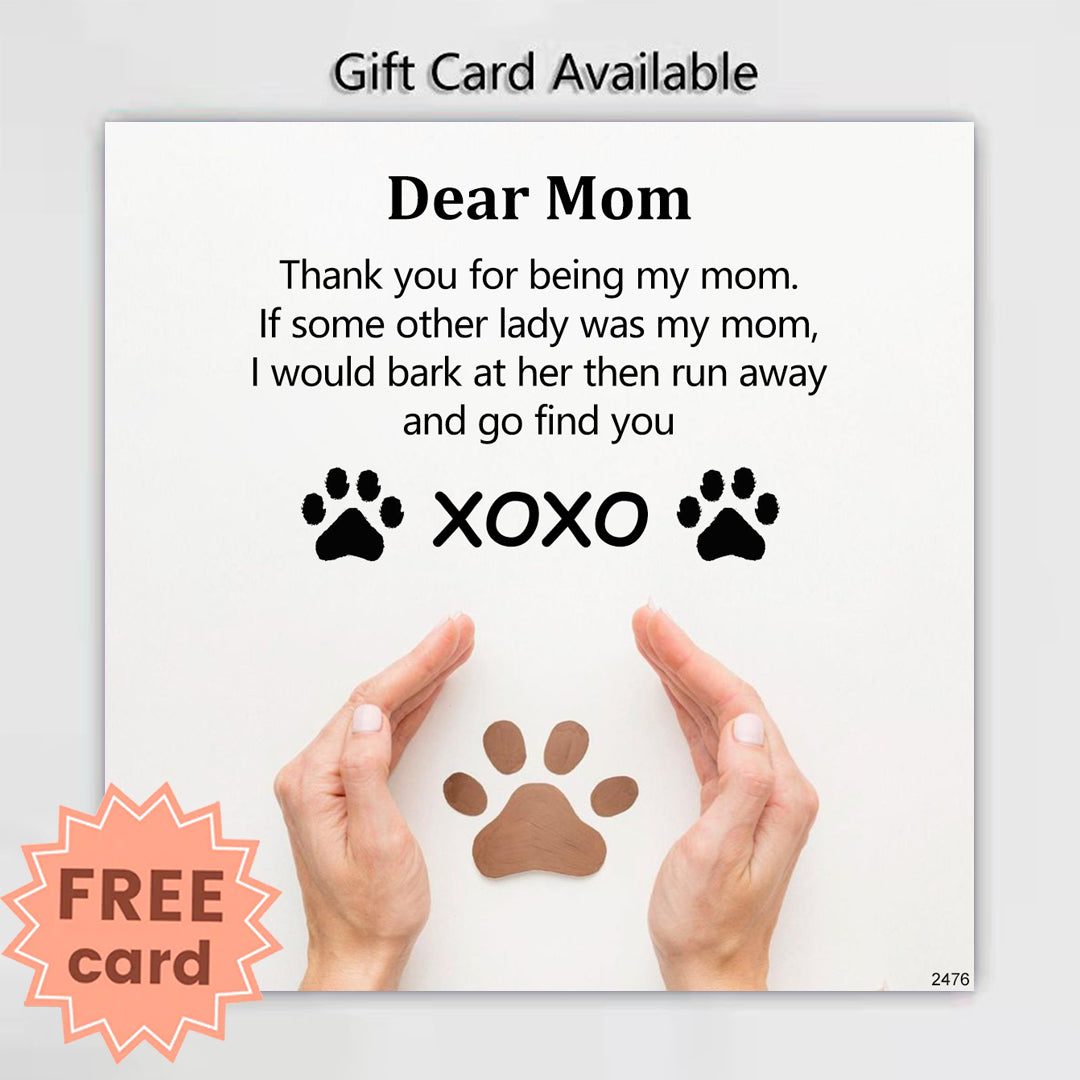 Thank you for being my mom heart pet ring