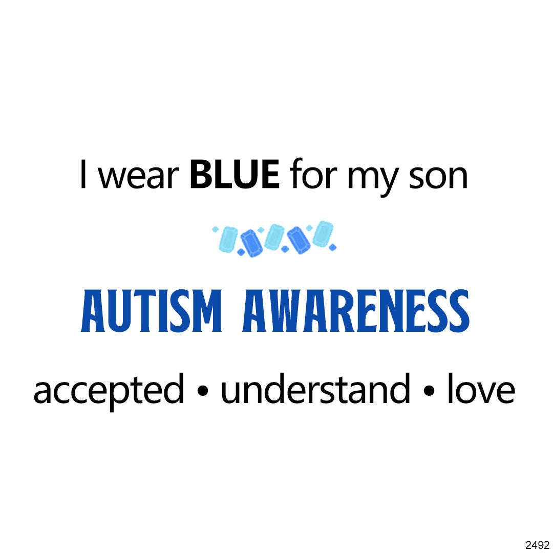 I wear blue for my son Broken Pieces Blue Sparkle Diamond Ring