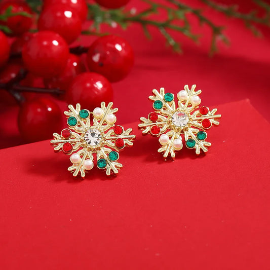 Christmas Snow Pearl Earrings