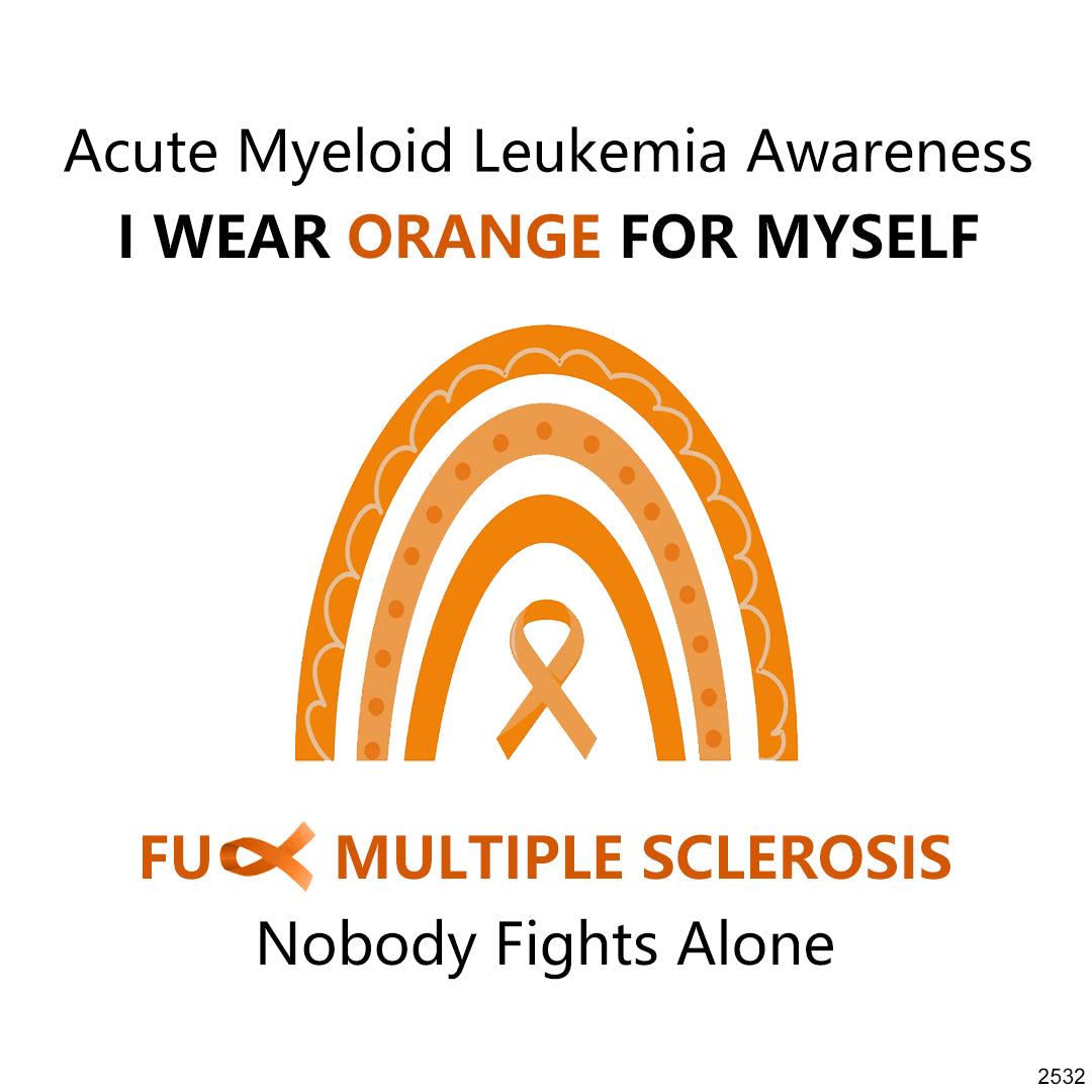 Multiple Sclerosis Awareness Orange Infinity Ring