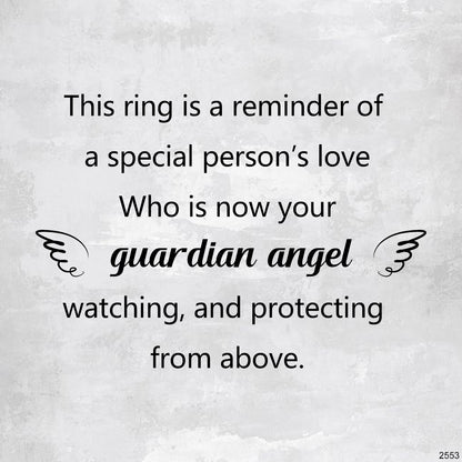For guardian angel - Miss you forever, custom name ring