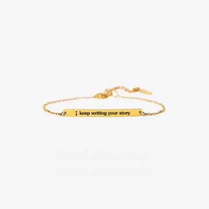 Suicide Prevention Awareness Engraved bracelet