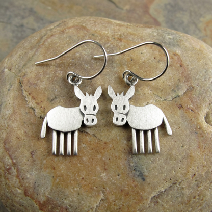 Tiny Donkey Earrings