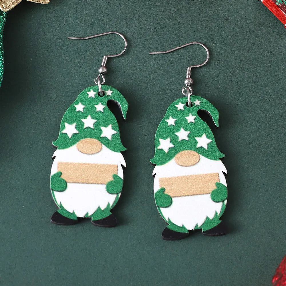Vintage Christmas Cute Dwarf Earrings