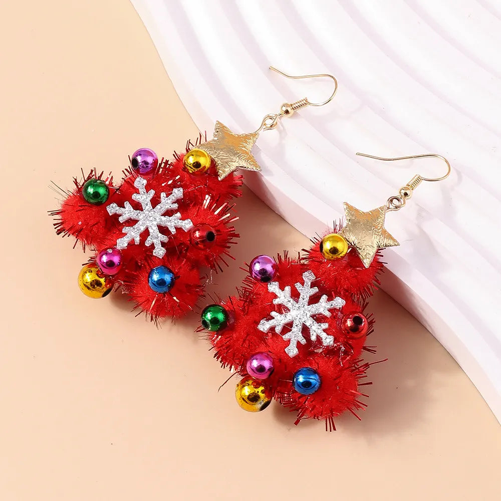 Handmade Christmas Tree Earrings
