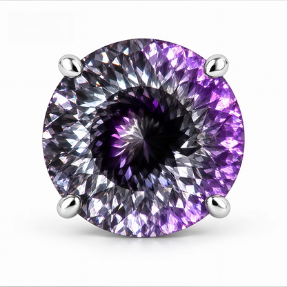 Sparkling Bird's Nest Cut Lab Diamond Studs – F136 Titanium Internally Threaded Flat Back Earrings (8 Colors)