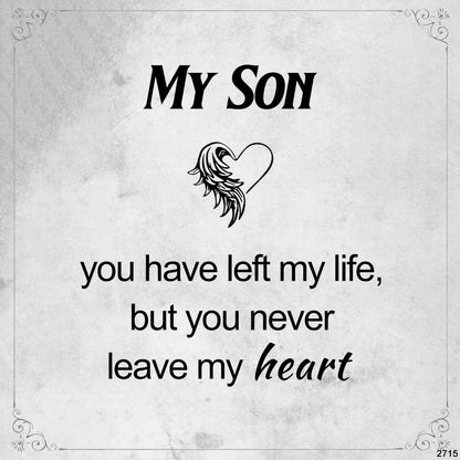 For Memorial -To my son Customized name diamond ring