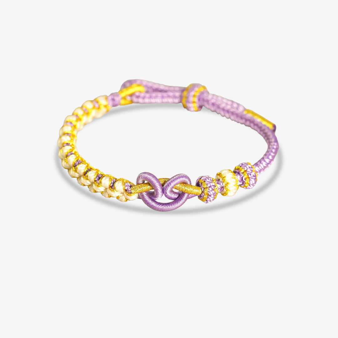 To My Granddaughter -Peach Blossom Knot Bracelet