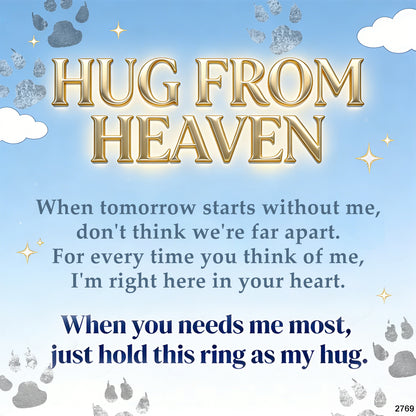 For Pet -Pet Paw Sterling Silver Hug Ring