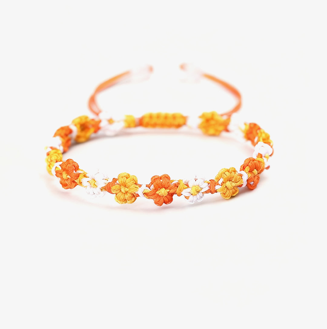I think about you everyday -Daisy Braided Bracelet