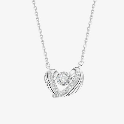 For Memorial-Guardian Heart Wings Necklace