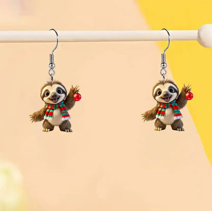 Christmas Tree Lazy Earrings