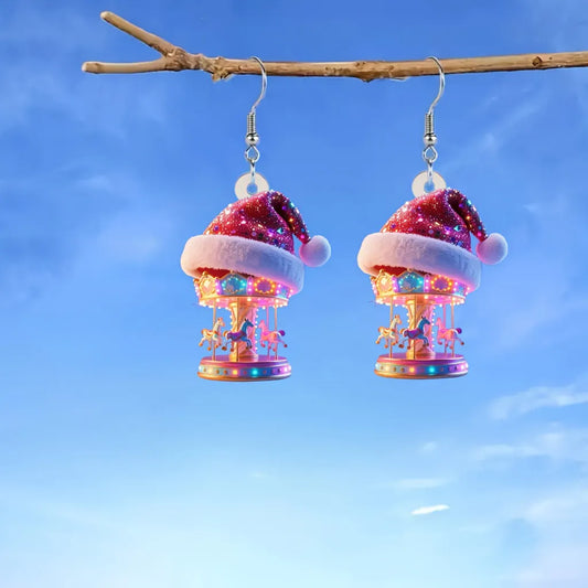 Christmas Carousel Earrings