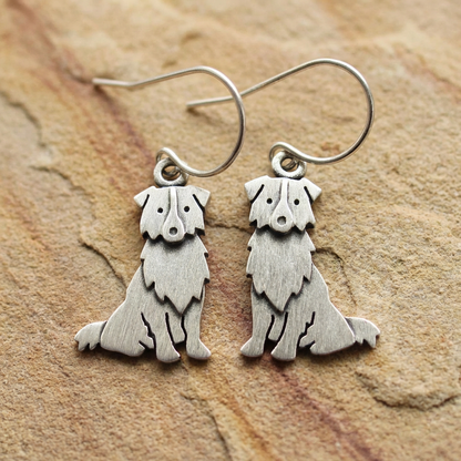 Tiny Australian Shepherd Earrings