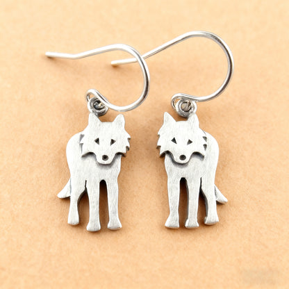 Vintage Wolf Earrings