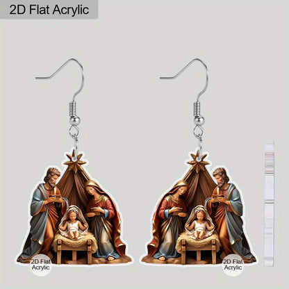 Nativity Scene Earrings