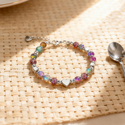 To My Granddaughter-Purple Heart Bracelet