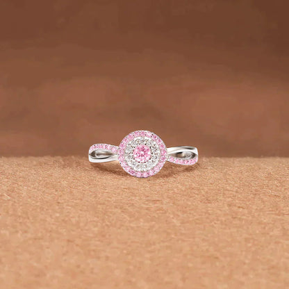 S925 Raise Awareness I Am Enough Circle Ring