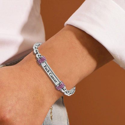 Raise Awareness Of Breast Cancer Pink Bead Bracelet