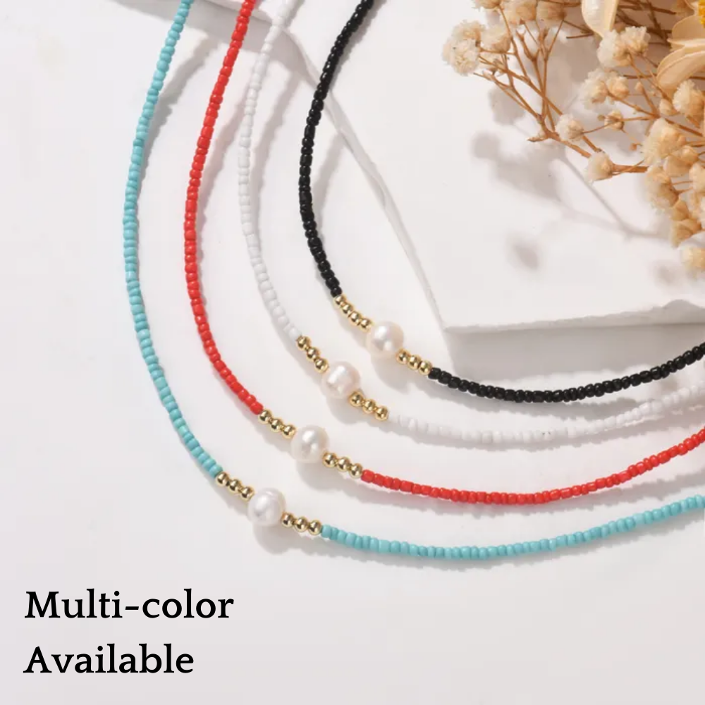 For Granddaughter-Blue Pearl in the Storm Necklace
