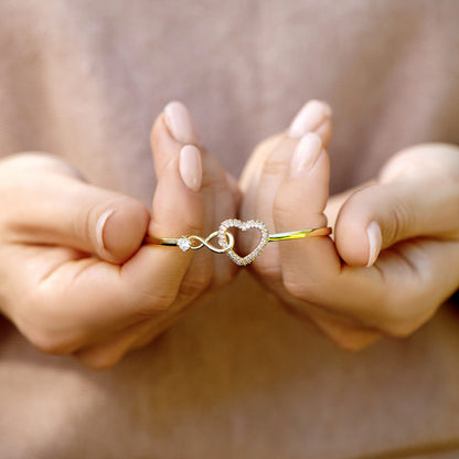 S925 Mother and Daughter A Link That Can Never Be Undone Bracelet