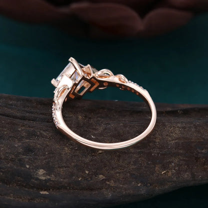 For Self - Love Me Until I'm Me Again Princess Cut Moissanite Ring